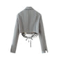 Corporate Chic Croptop Blazer