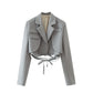 Corporate Chic Croptop Blazer