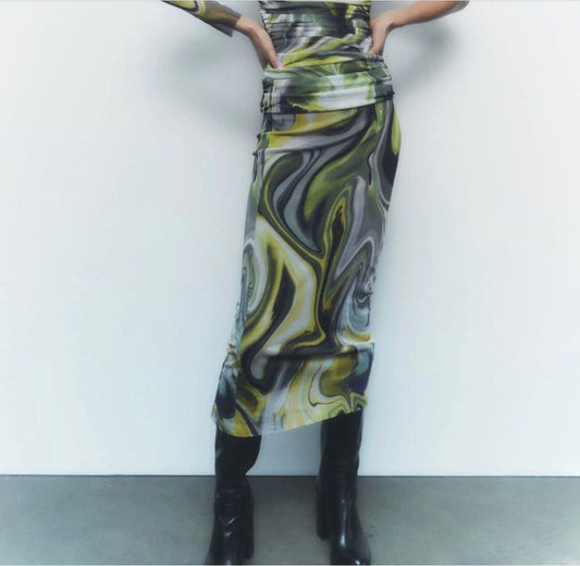 Jade Swirl skirt