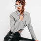Corporate Chic Croptop Blazer