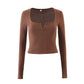 Chestnut Bodycon Top