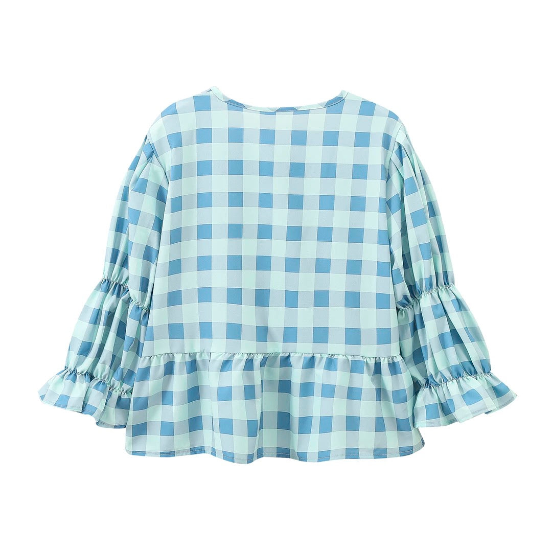Plaid & Pretty Blouse