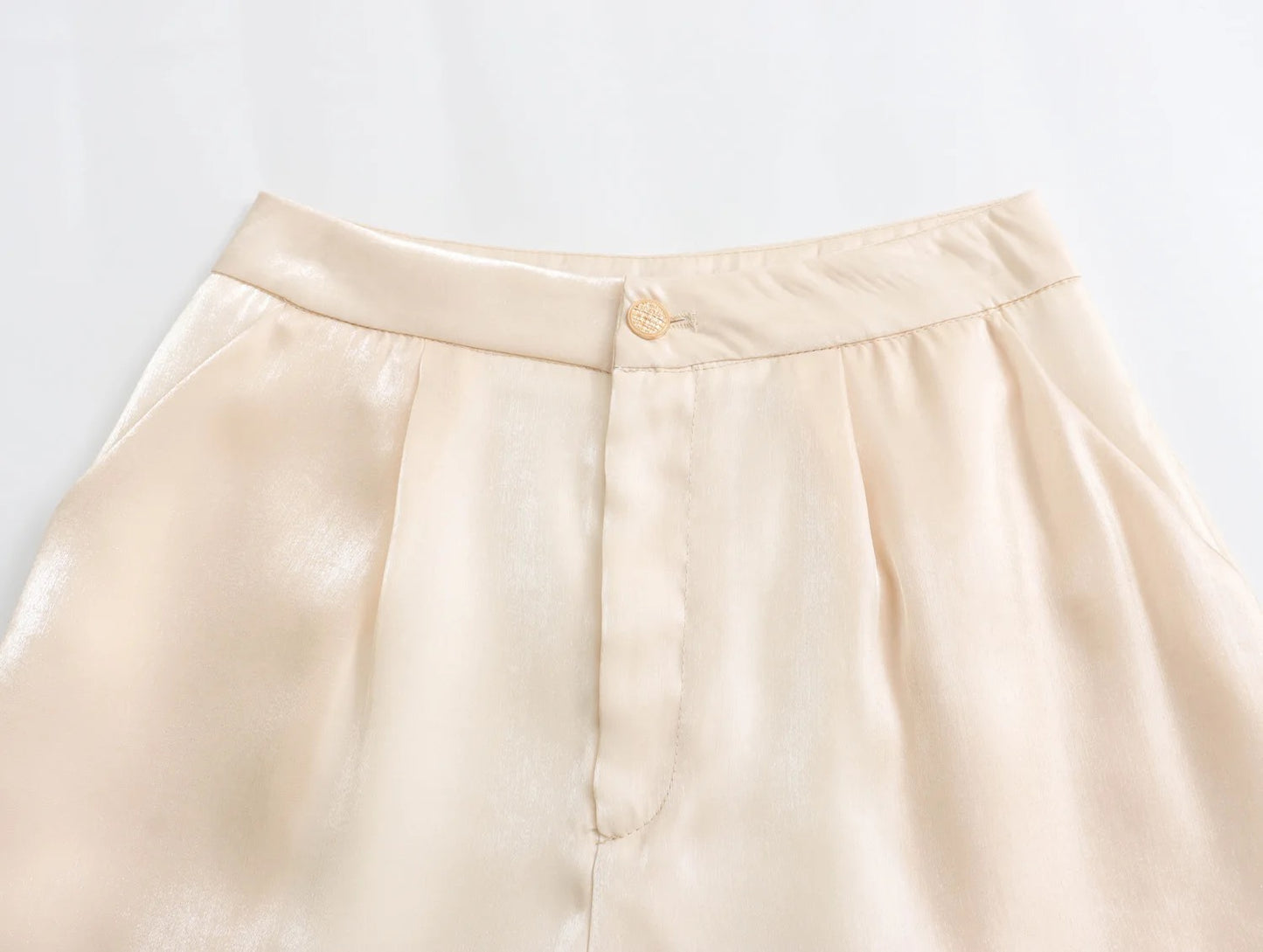 Moonlit Pearl Silk shorts