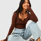 Chestnut Bodycon Top