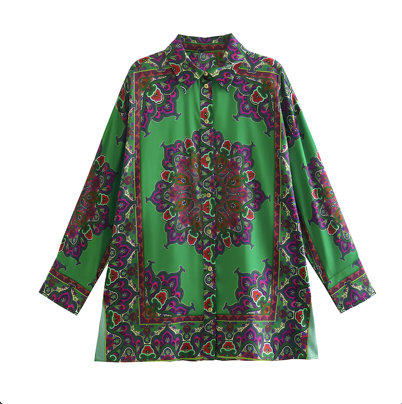 Totem Print oversized shirt