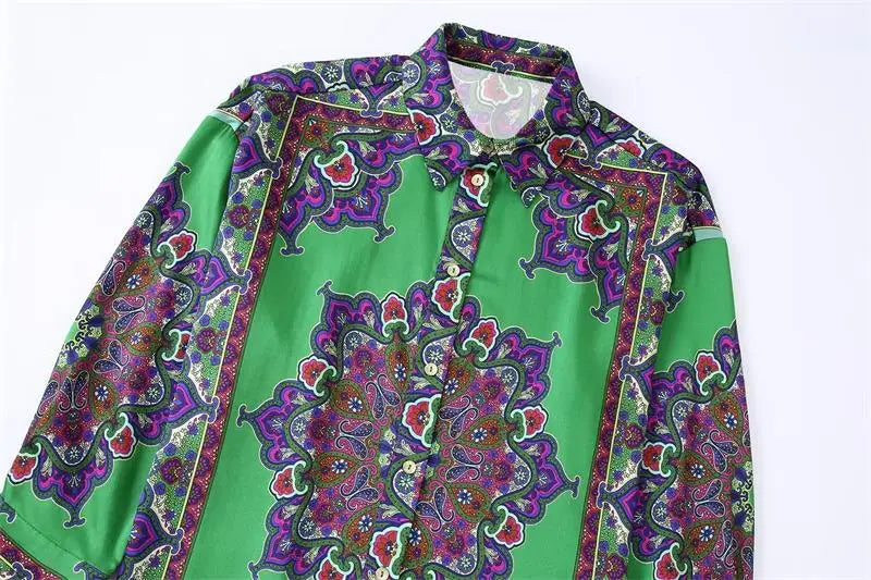 Totem Print oversized shirt