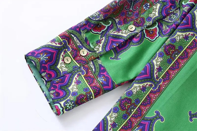 Totem Print oversized shirt
