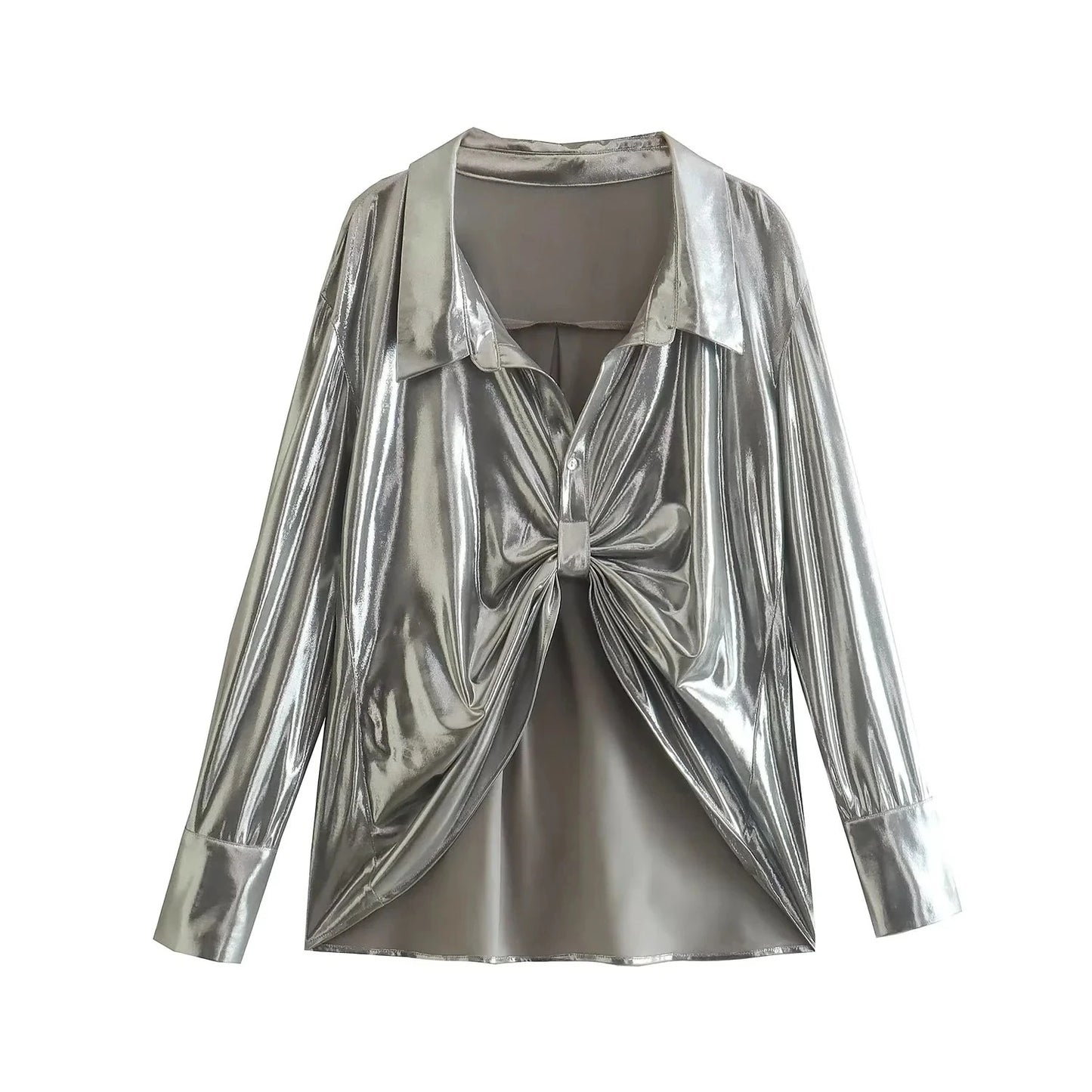 Galactic Glam Metallic top