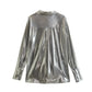 Galactic Glam Metallic top