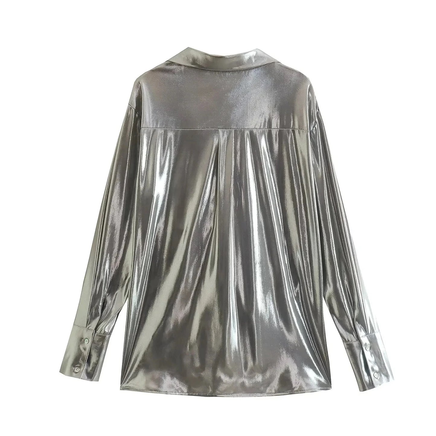Galactic Glam Metallic top