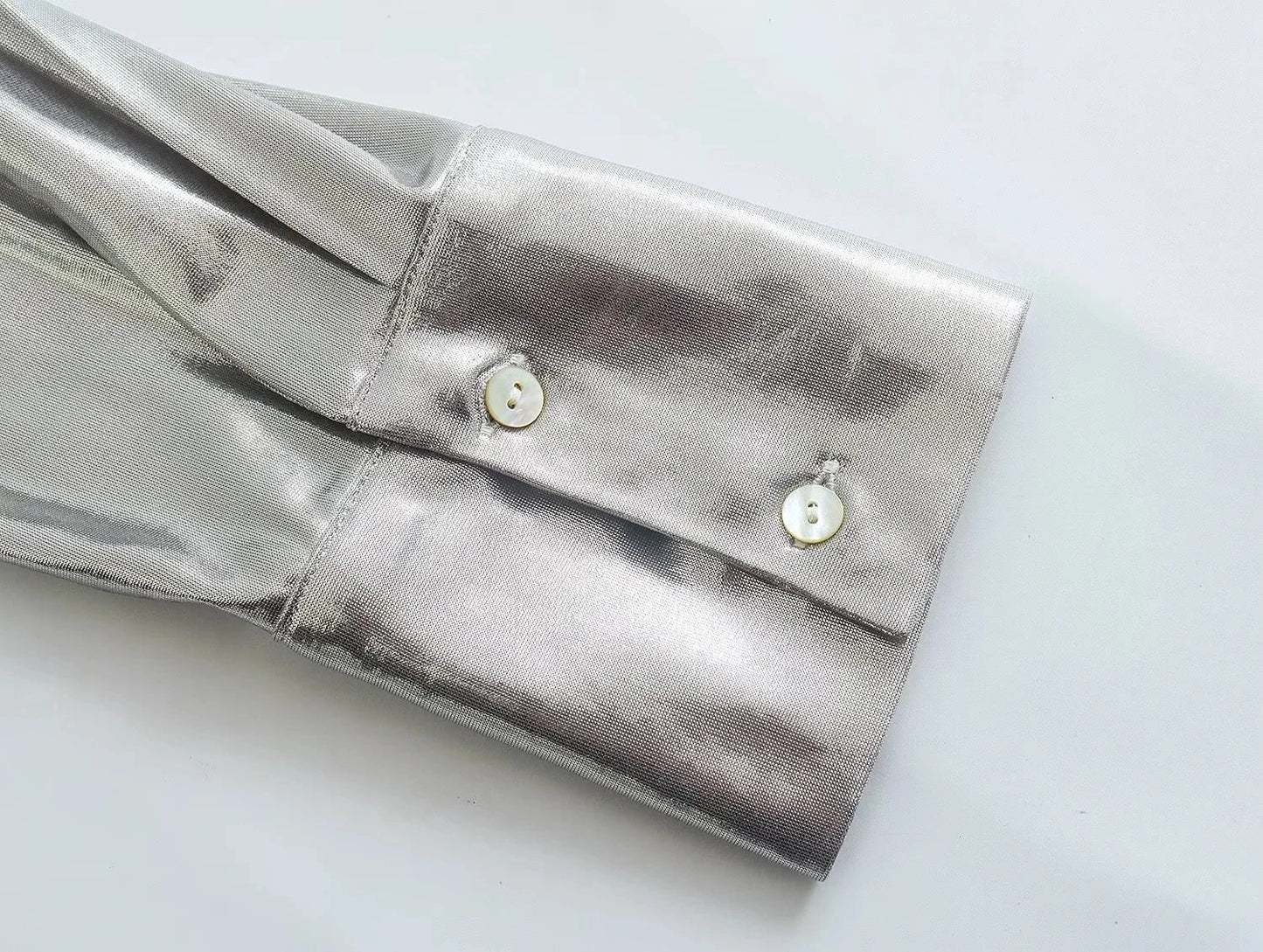Galactic Glam Metallic top
