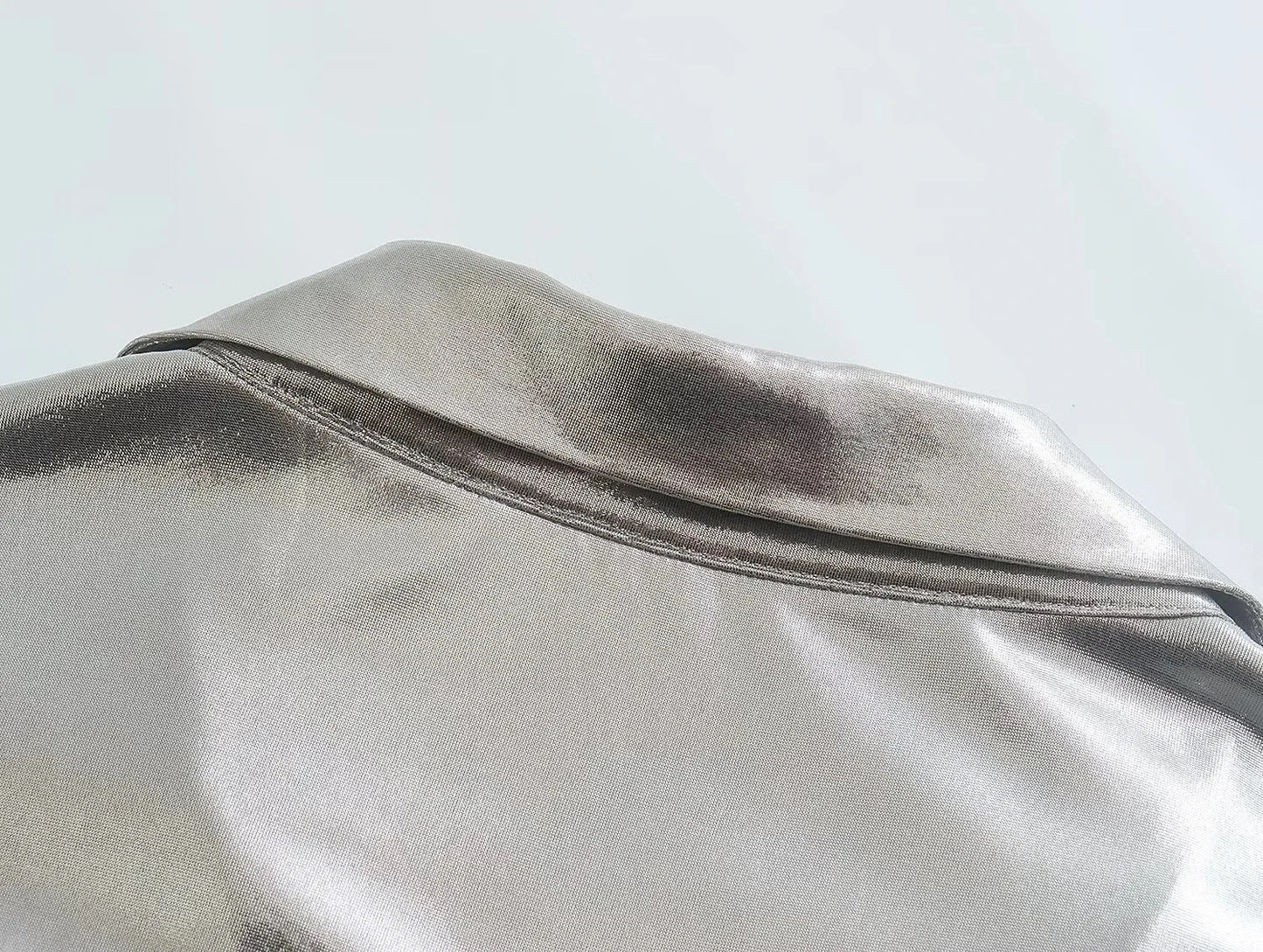 Galactic Glam Metallic top