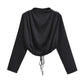 Midnight Elegance Evening Blouse