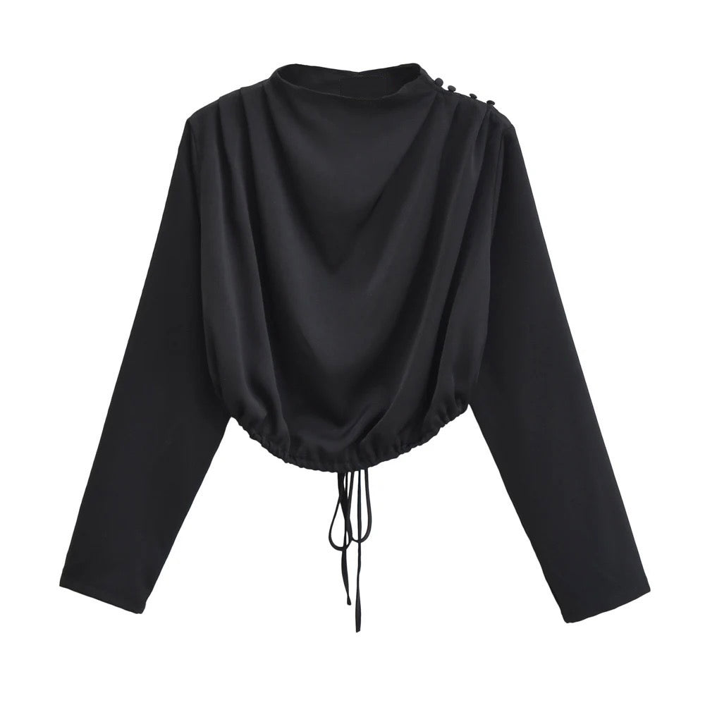 Midnight Elegance Evening Blouse