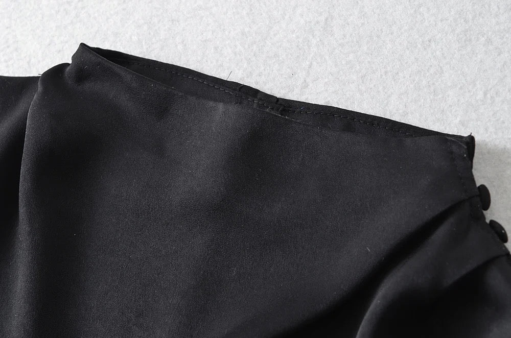 Midnight Elegance Evening Blouse