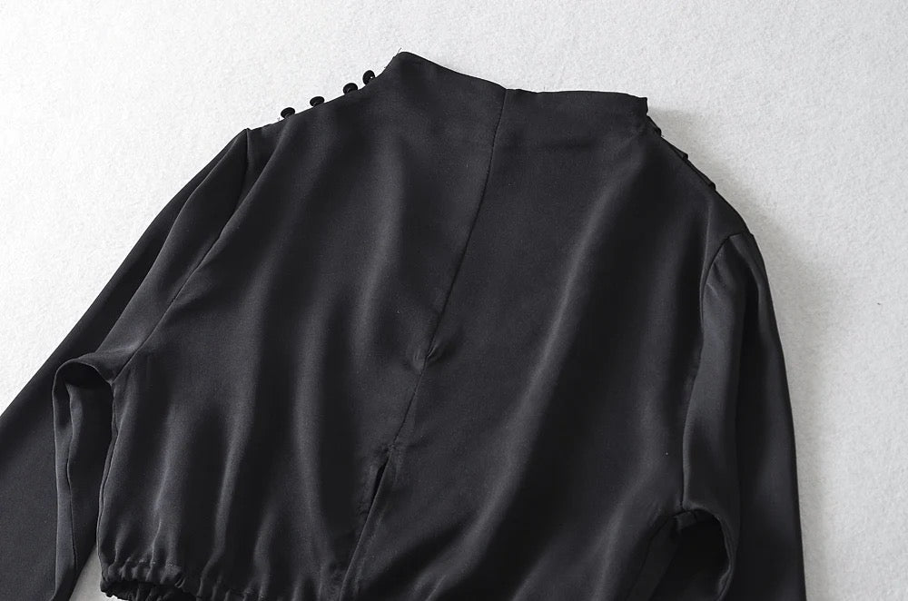 Midnight Elegance Evening Blouse