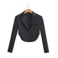 Single breasted crop-top blazer