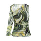 Jade Swirl off-shoulder top